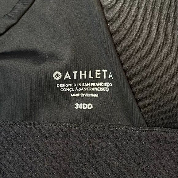Athleta Advance Sports Bra Black Size 34DD High Impact Compression Adjustable - Picture 7 of 7